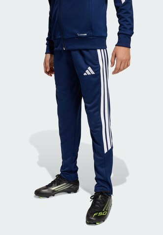 ADIDAS PERFORMANCE Tapered Sportbroek 'Tiro26 League' in Blauw: voorkant