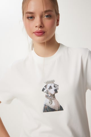 Maglietta di Happiness İstanbul in bianco