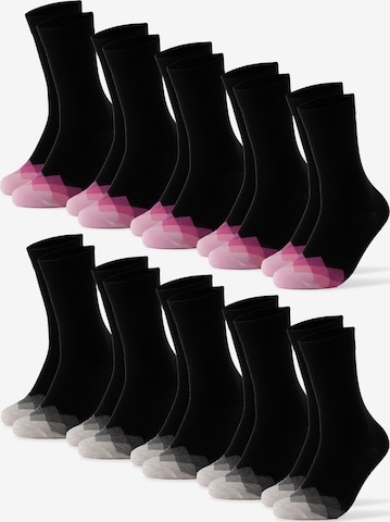 Occulto Socks 'Evelin' in Black: front