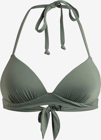 ROXY Bralette Bikini Top in Green: front