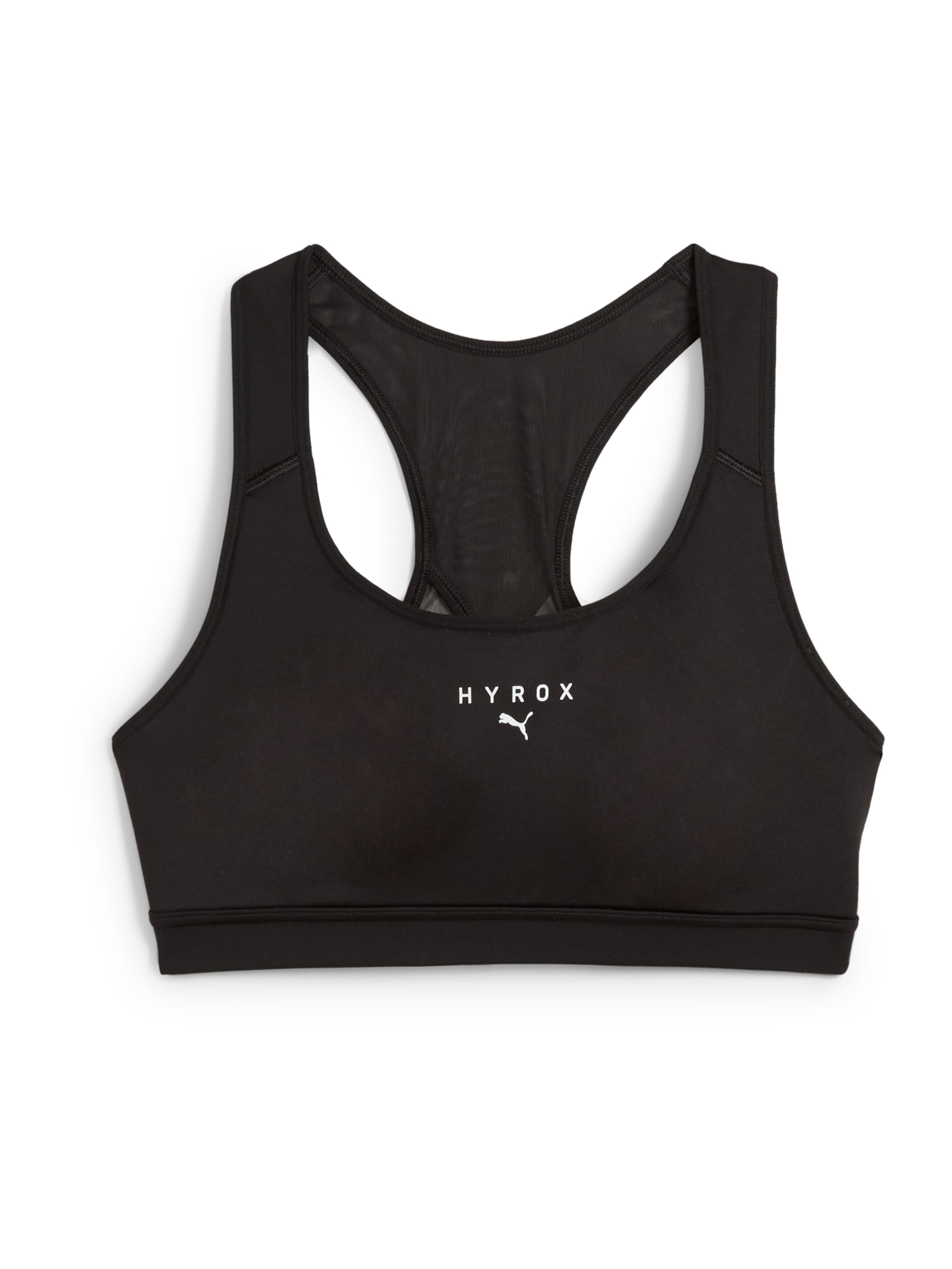 Reggiseno sportivo 'PUMA x HYROX' di PUMA in nero: frontale