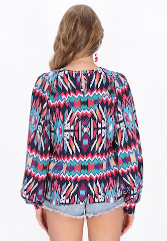 Chemisier IZIA en mélange de couleurs