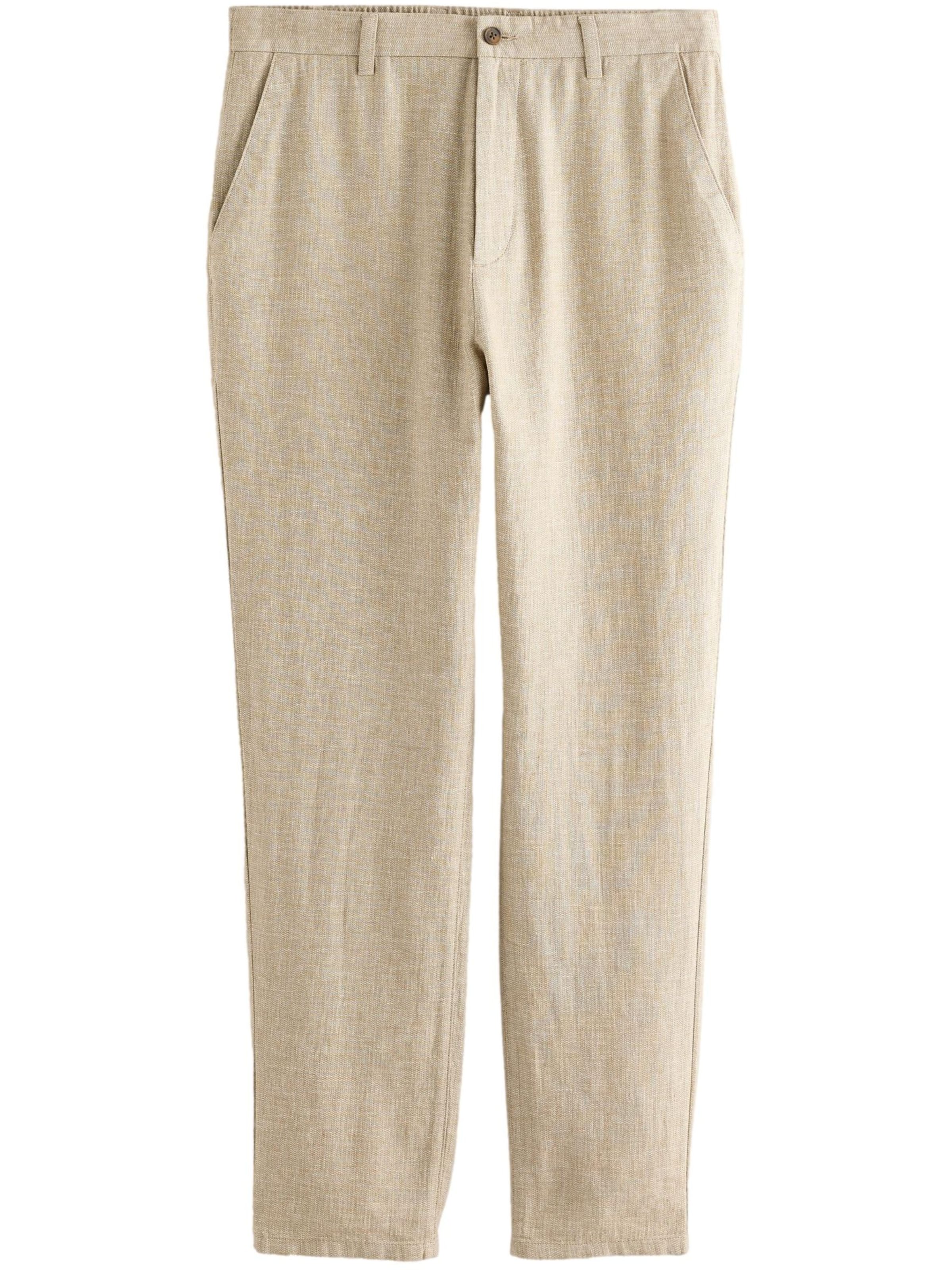 Next Обычный Штаны в Бежевый: спереди