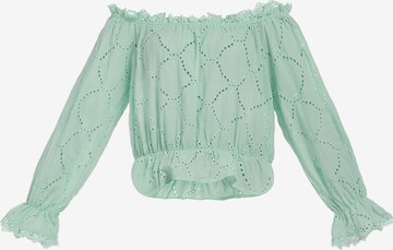 MYMO Blouse in Groen: voorkant