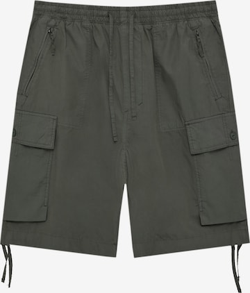 Pantalon cargo Pull&Bear en vert : devant