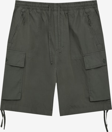 Pull&BearCargo hlače - zelena boja: prednji dio