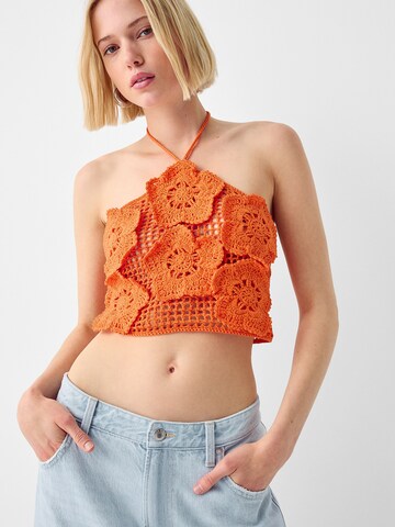 Tops en tricot Bershka en orange