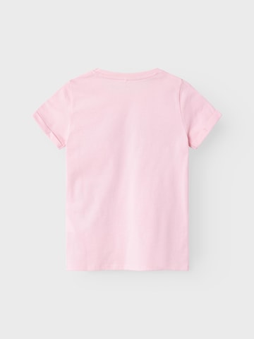 NAME IT T-Shirt 'AXINA HAPPY' in Pink