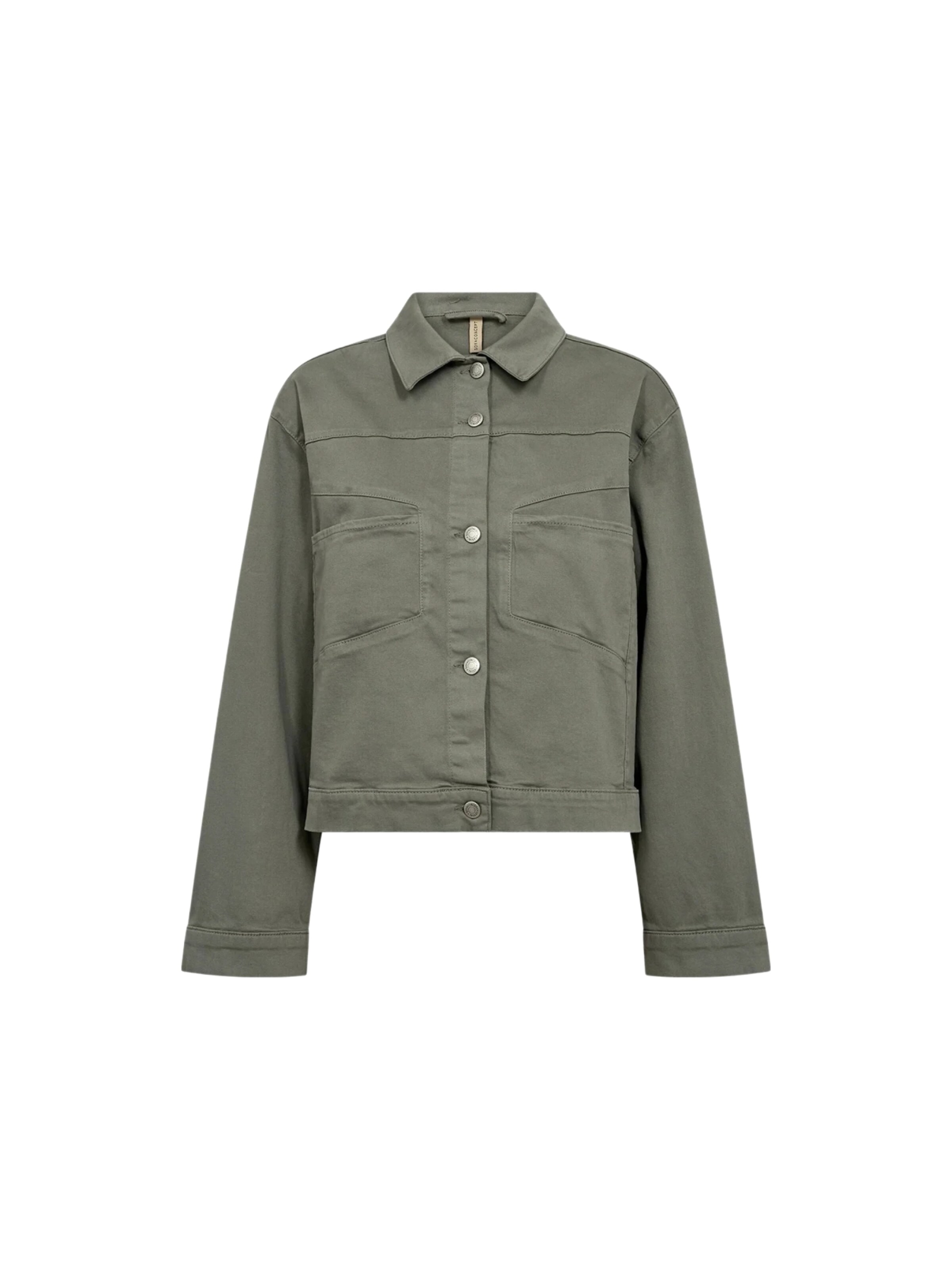 Soyaconcept Välikausitakki 'ERNA 24 ' värissä vihreä: etupuoli