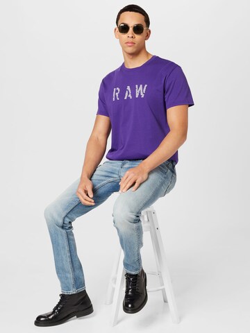 purpurinė G-Star RAW Marškinėliai