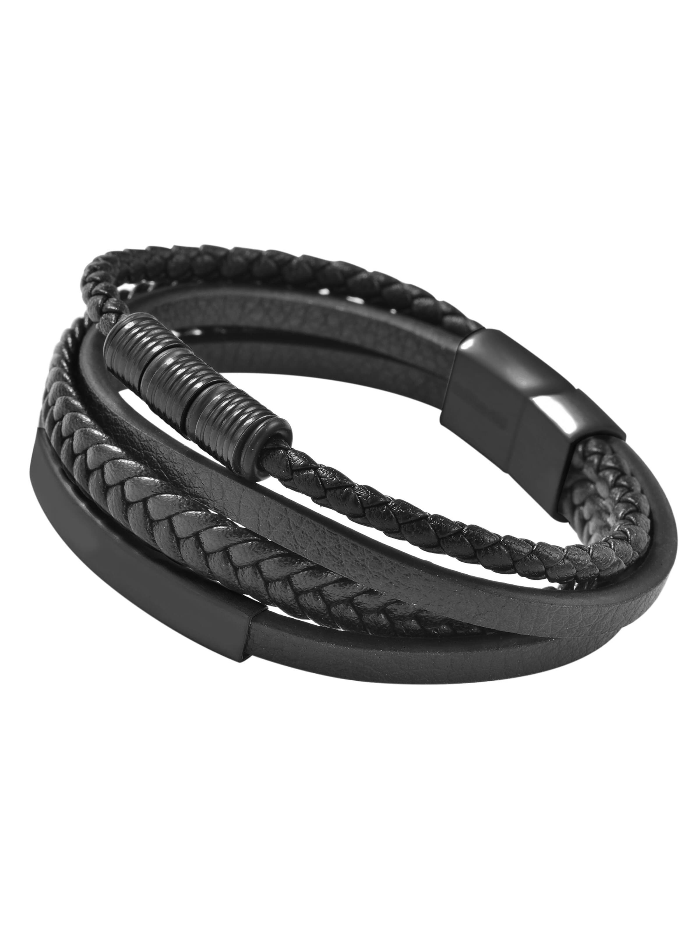 Akzent Bracelet 'Sammie, Ionenplattierung' in Black: front