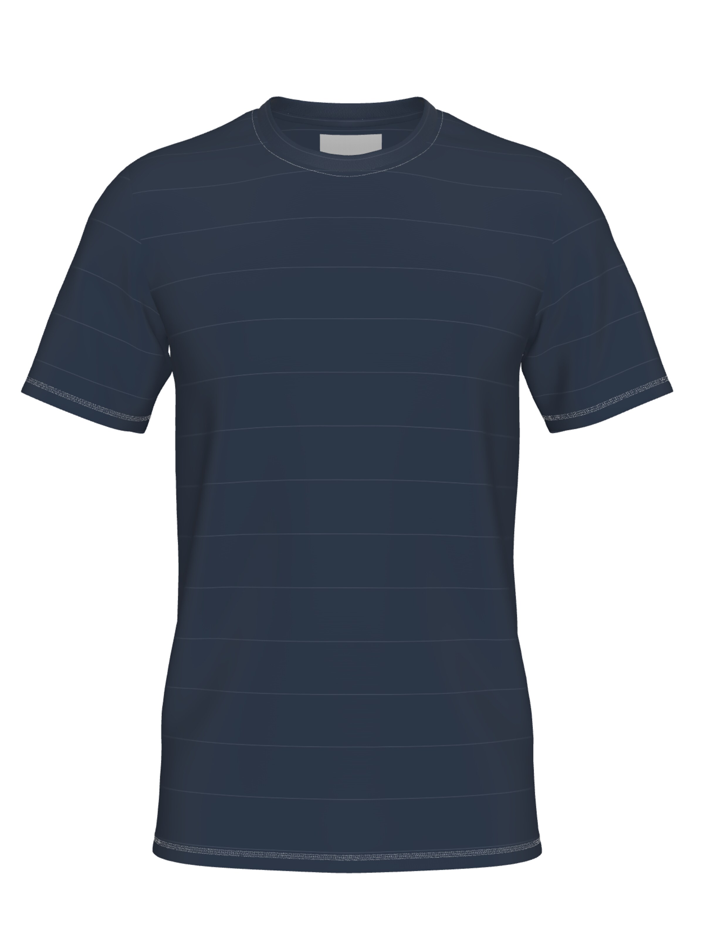 Line One Functioneel shirt 'Herren T-Shirt – T-Shape, Rundhals, Baumwolle' in Blauw
