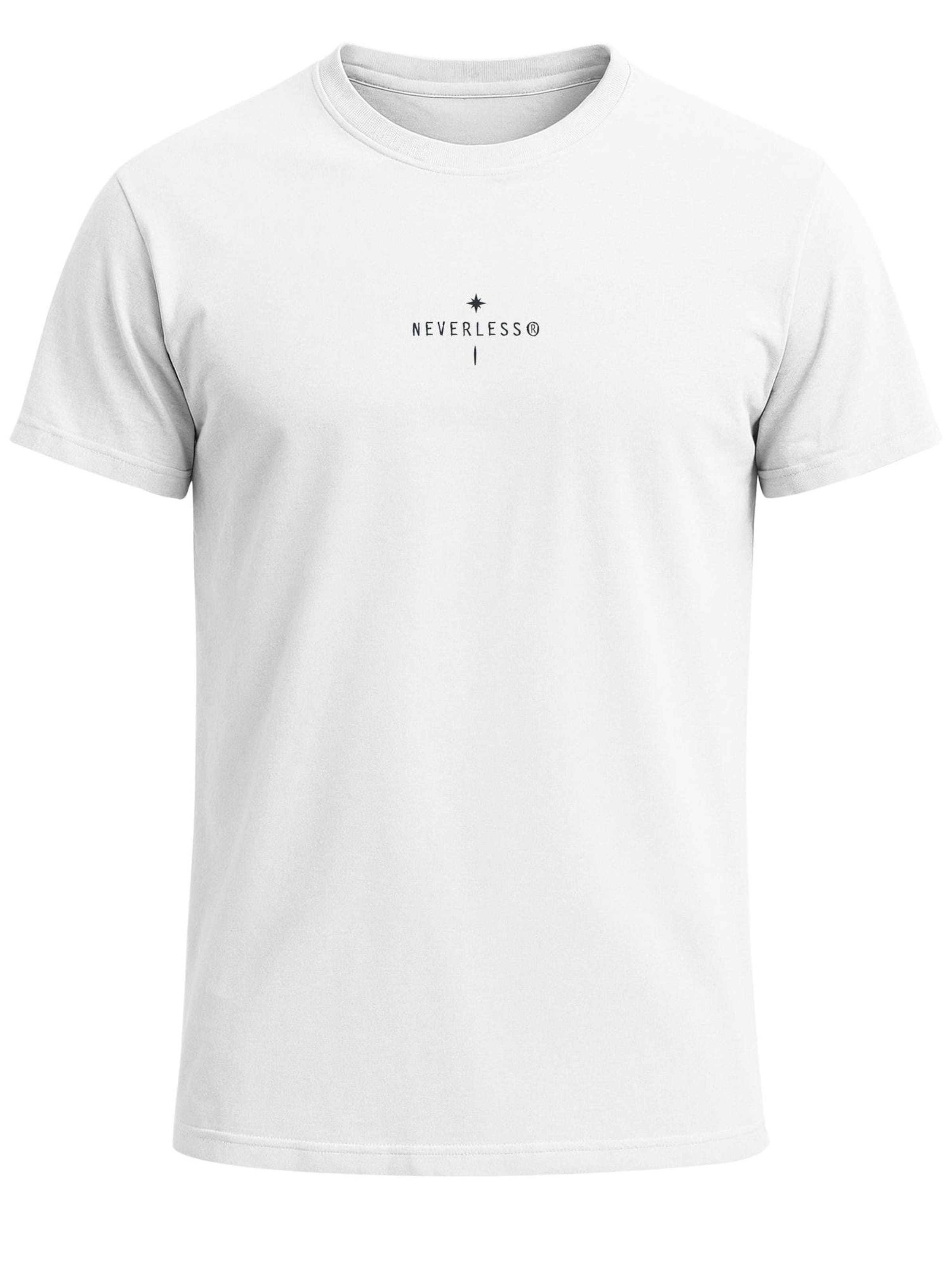 Neverless Shirt 'Kompass Outdoor' in White: front