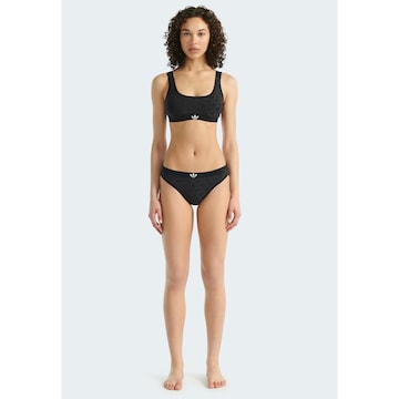 Bustier Soutien-gorge 'Microterrot Monogram' ADIDAS ORIGINALS en noir : devant