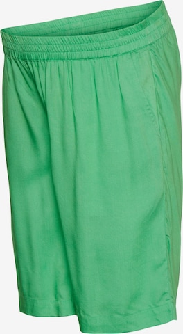 Regular Pantalon 'MERCY' MAMALICIOUS en vert : devant