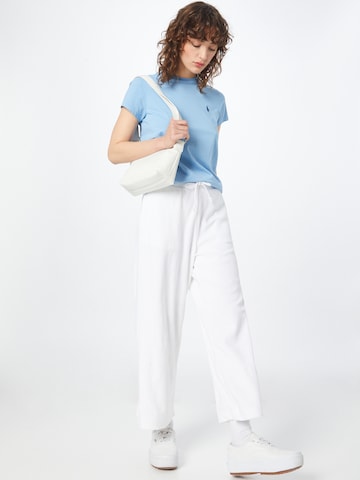 Wide Leg Pantalon Polo Ralph Lauren en blanc