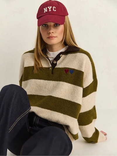 Bianco Lucci Pull-over 'Pullover' en S-L en beige clair, Vue avec produit
