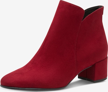 Bottines Tamaris en rouge : devant