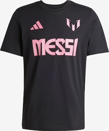 T-Shirt fonctionnel 'Messi' ADIDAS PERFORMANCE en noir : devant