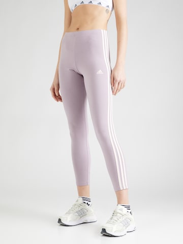 ADIDAS SPORTSWEAR Skinny Workout Pants 'Essentials' in Purple: front