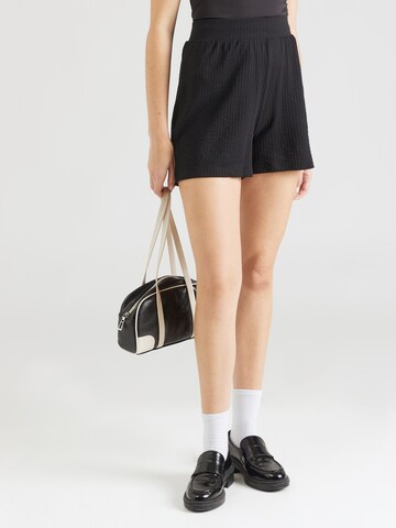 PIECES Regular Broek 'BRECCA' in Zwart: voorkant