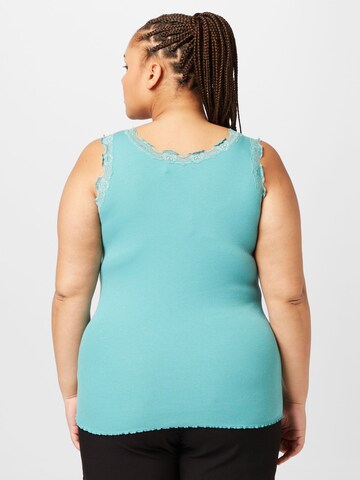 Fransa Curve Top in Blau