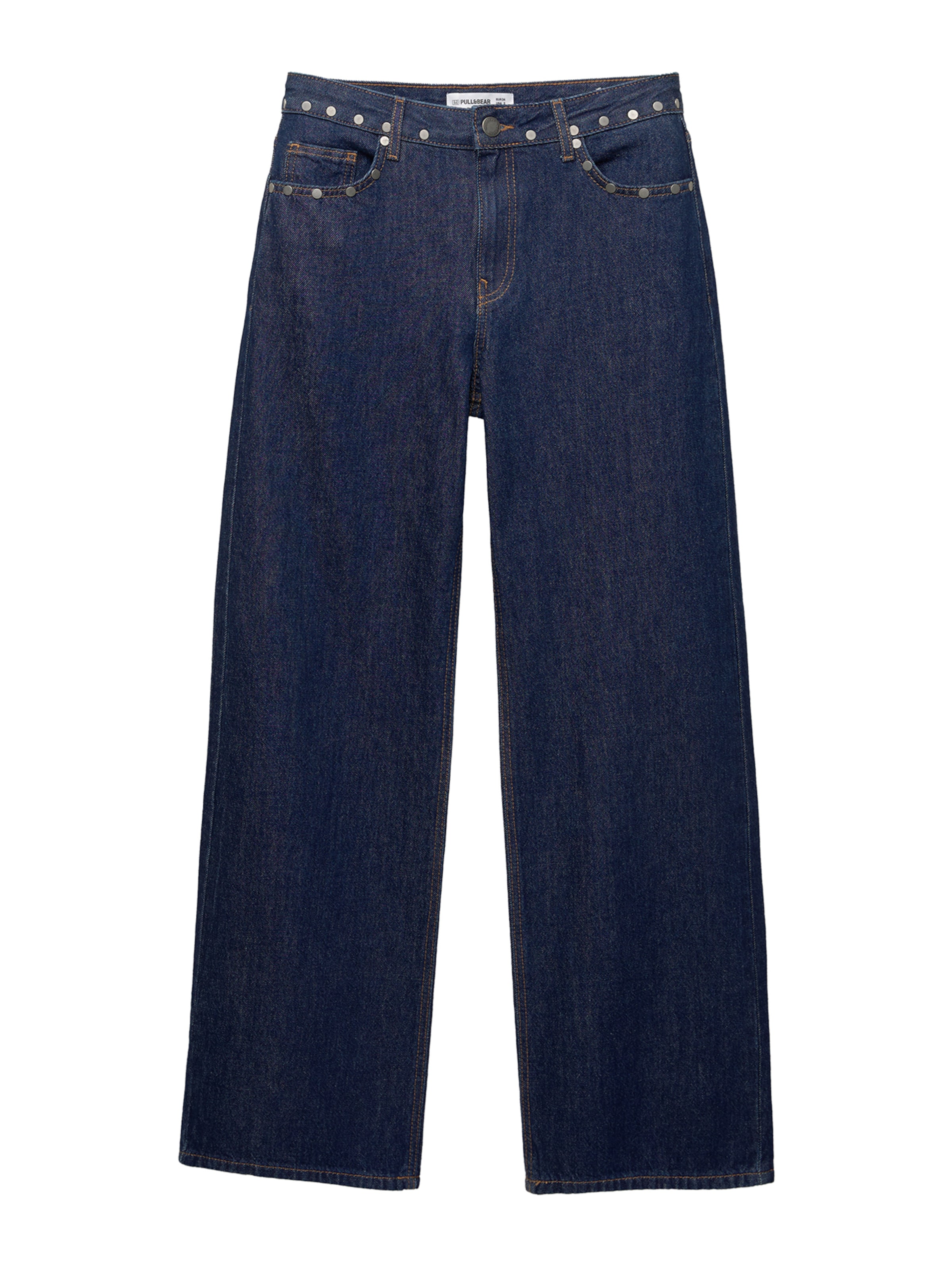 Pull&Bear Wide Leg Farkut värissä sininen: etupuoli