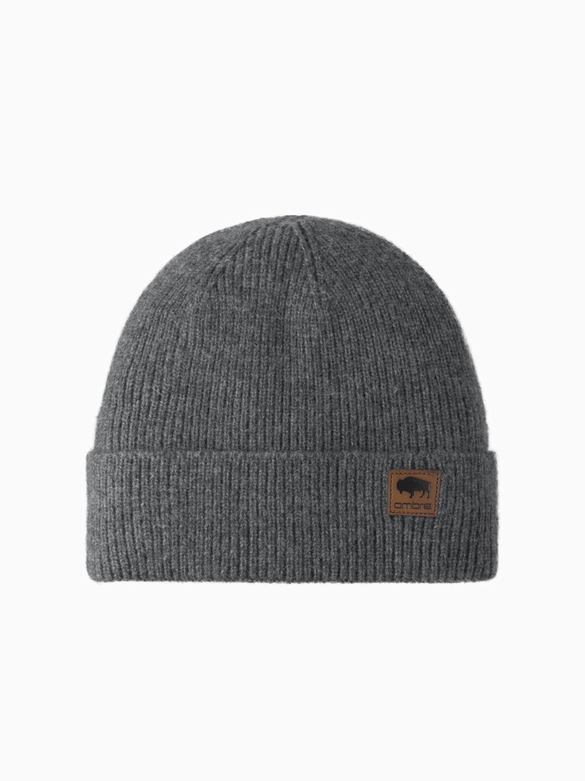 Ombre Cap in Grau: Vorderseite