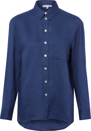 Marie Lund Leinenbluse in indigo, Produktansicht