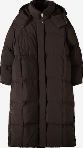 Manteau d’hiver Bershka en marron : devant
