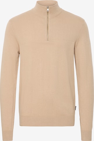 Pull-over 'BHBAGGE' BLEND en beige : devant