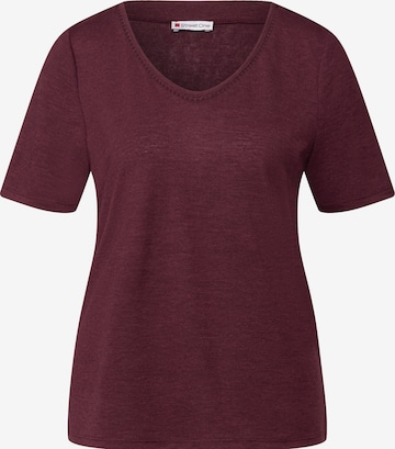 STREET ONE T-Shirt in Rot: Vorderseite