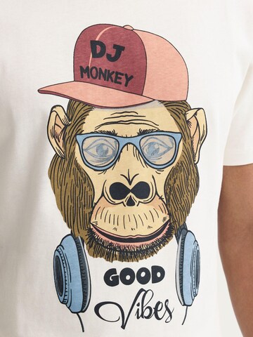 Tricou 'BHKURT' de la BLEND pe alb