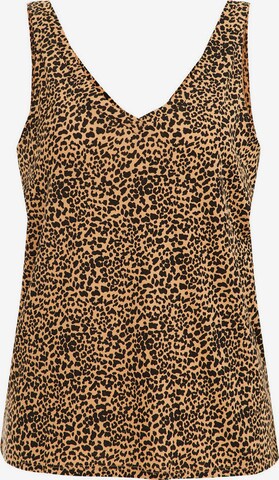 WE Fashion Top in Bruin: voorkant