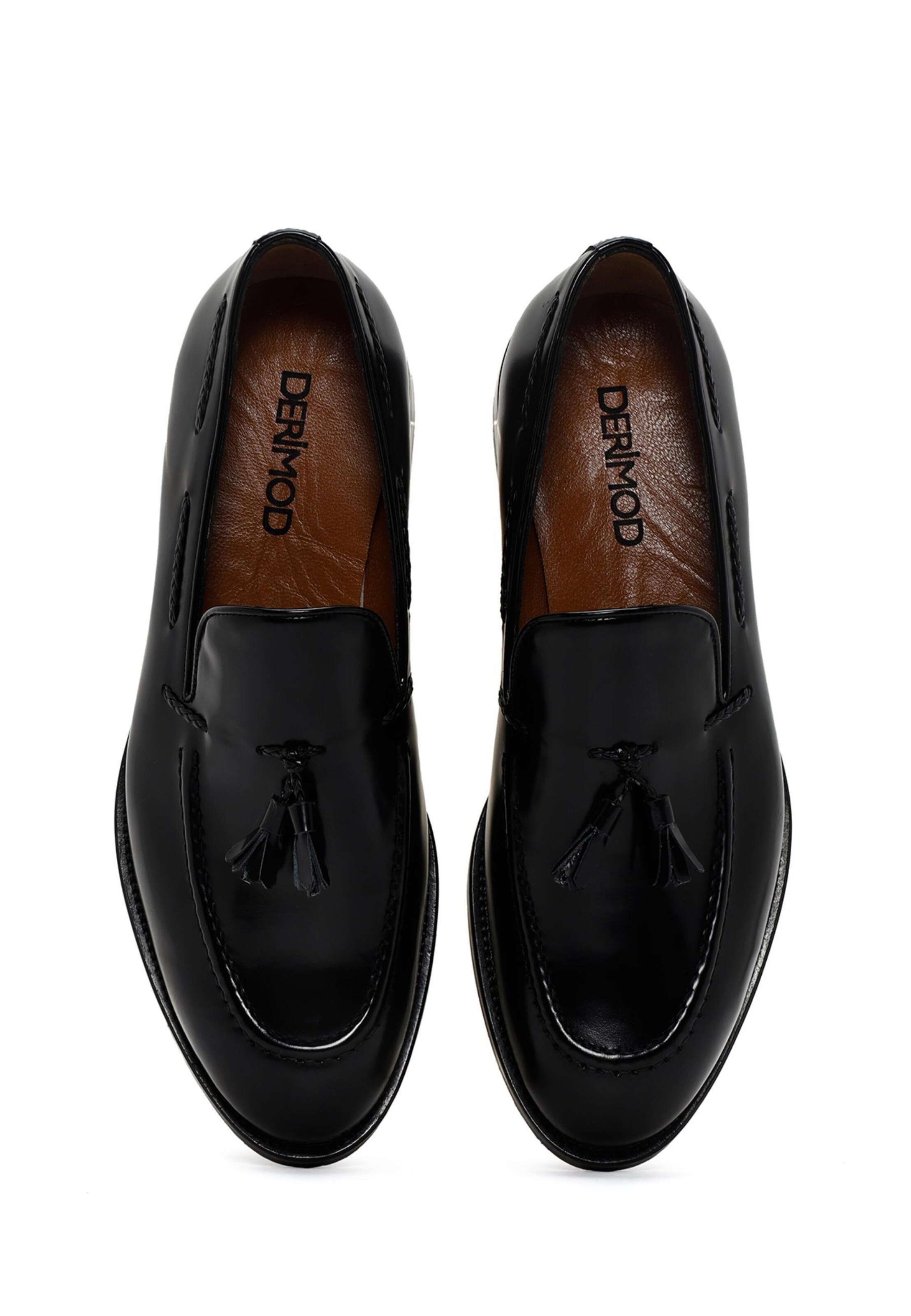 Derimod Mokassin 'Tassel' in Schwarz