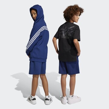 ADIDAS SPORTSWEAR Loose fit Workout Pants 'Future Icons' in Blue