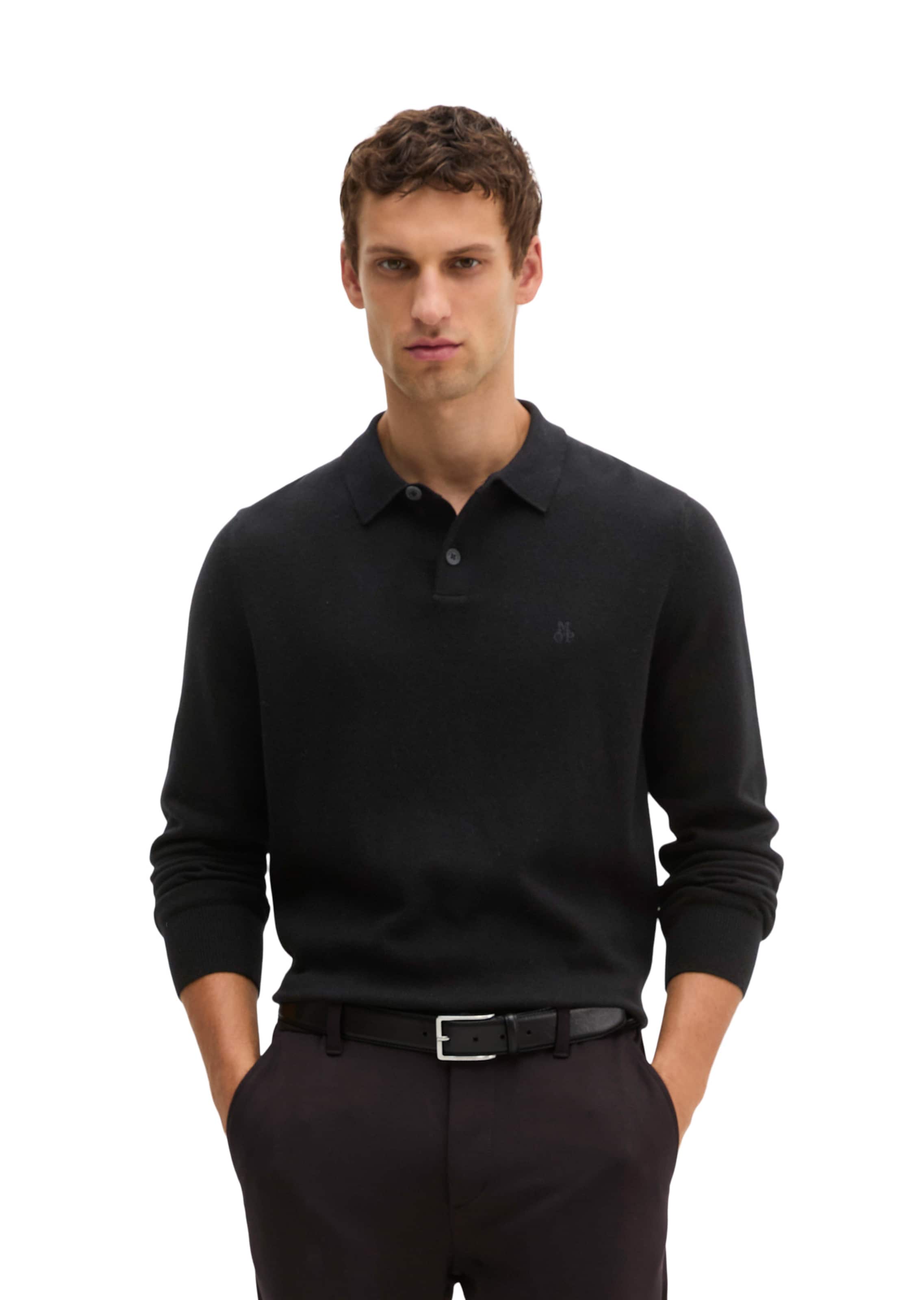 Marc O'Polo Shirt in Schwarz: Vorderseite