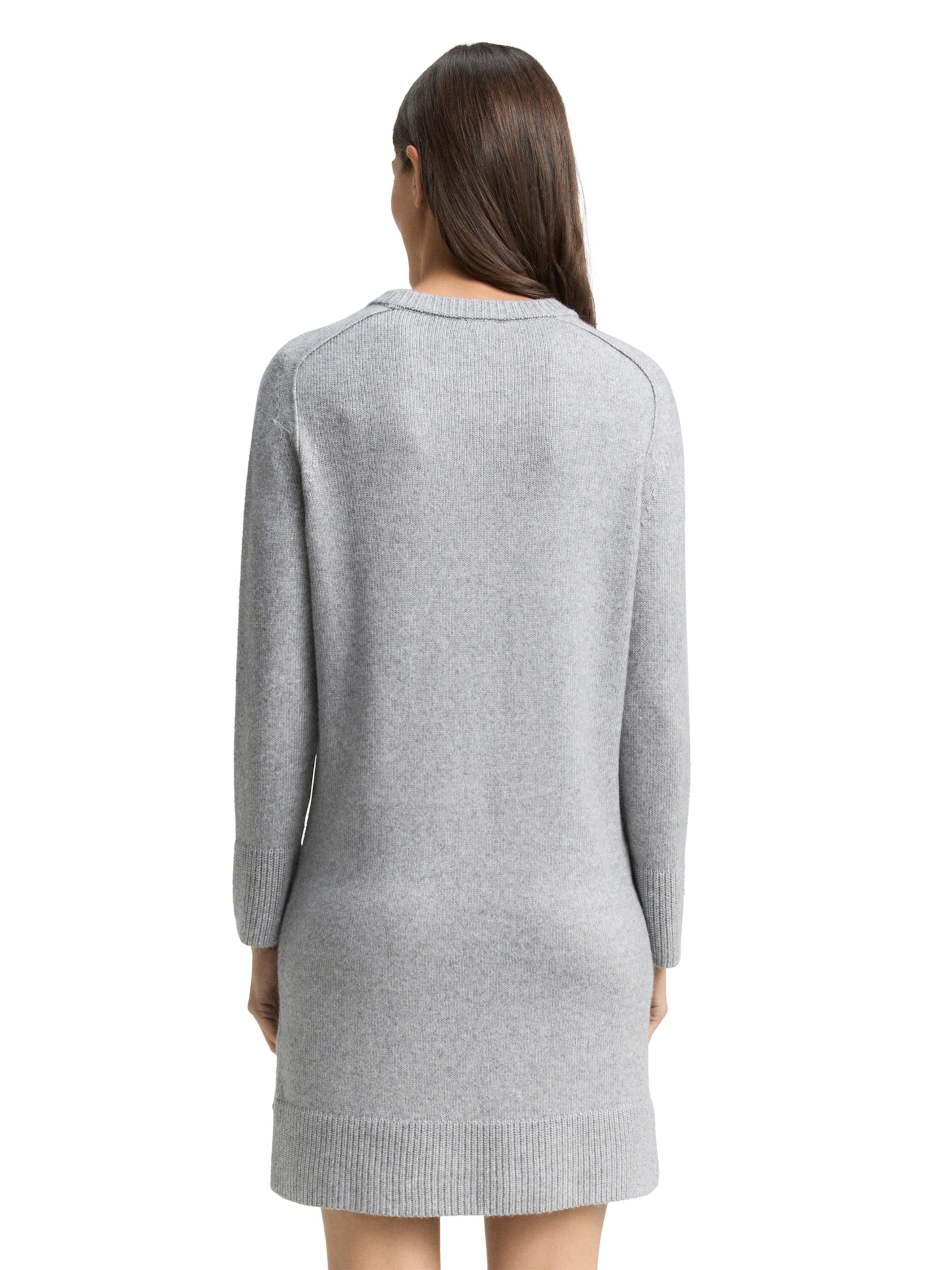 TOM TAILOR Трикотажное платье в Серый