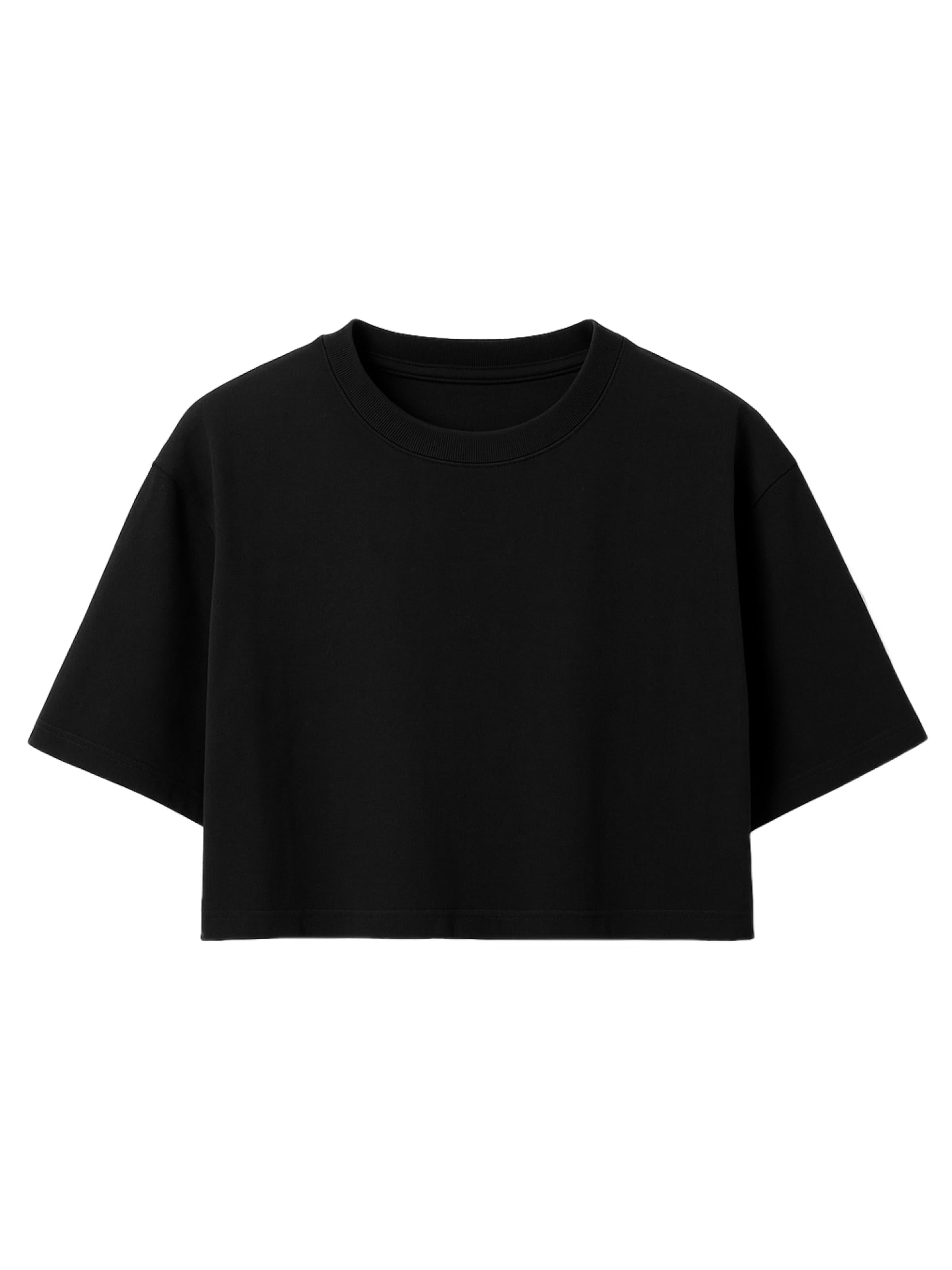 T-shirt Justever en noir : devant