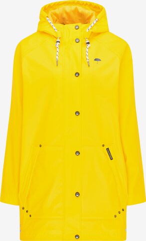 Schmuddelwedda Between-seasons coat in Yellow: front