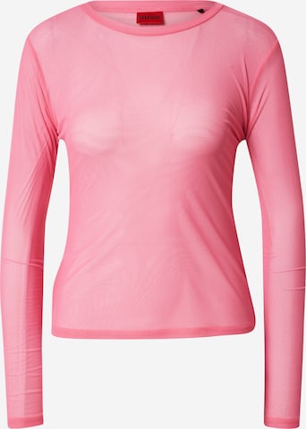 HUGO Red - Camisa 'Diralina' em rosa: frente