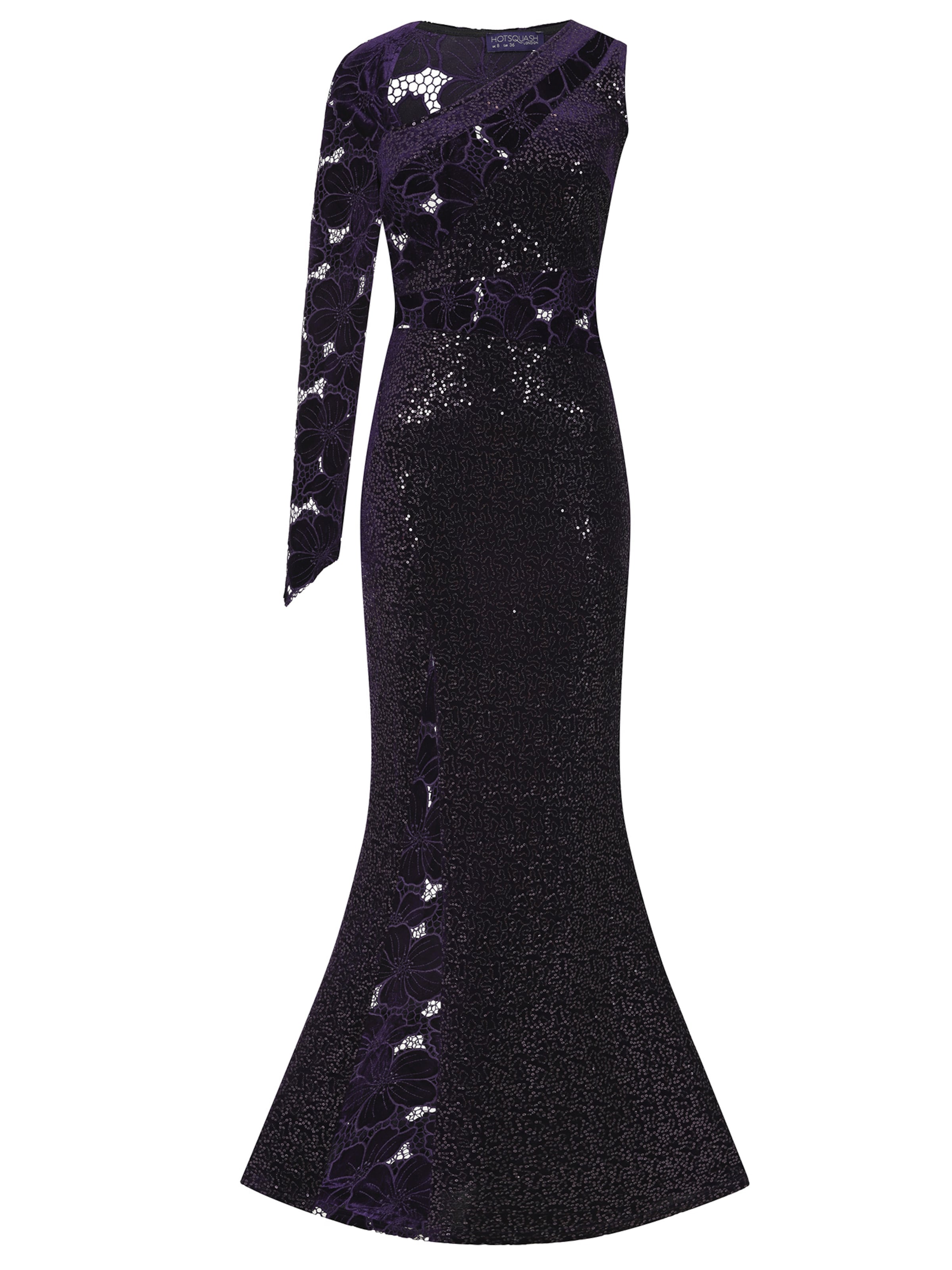 Robe de soirée HotSquash en violet : devant