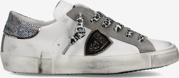 Baskets basses Philippe Model en blanc : devant