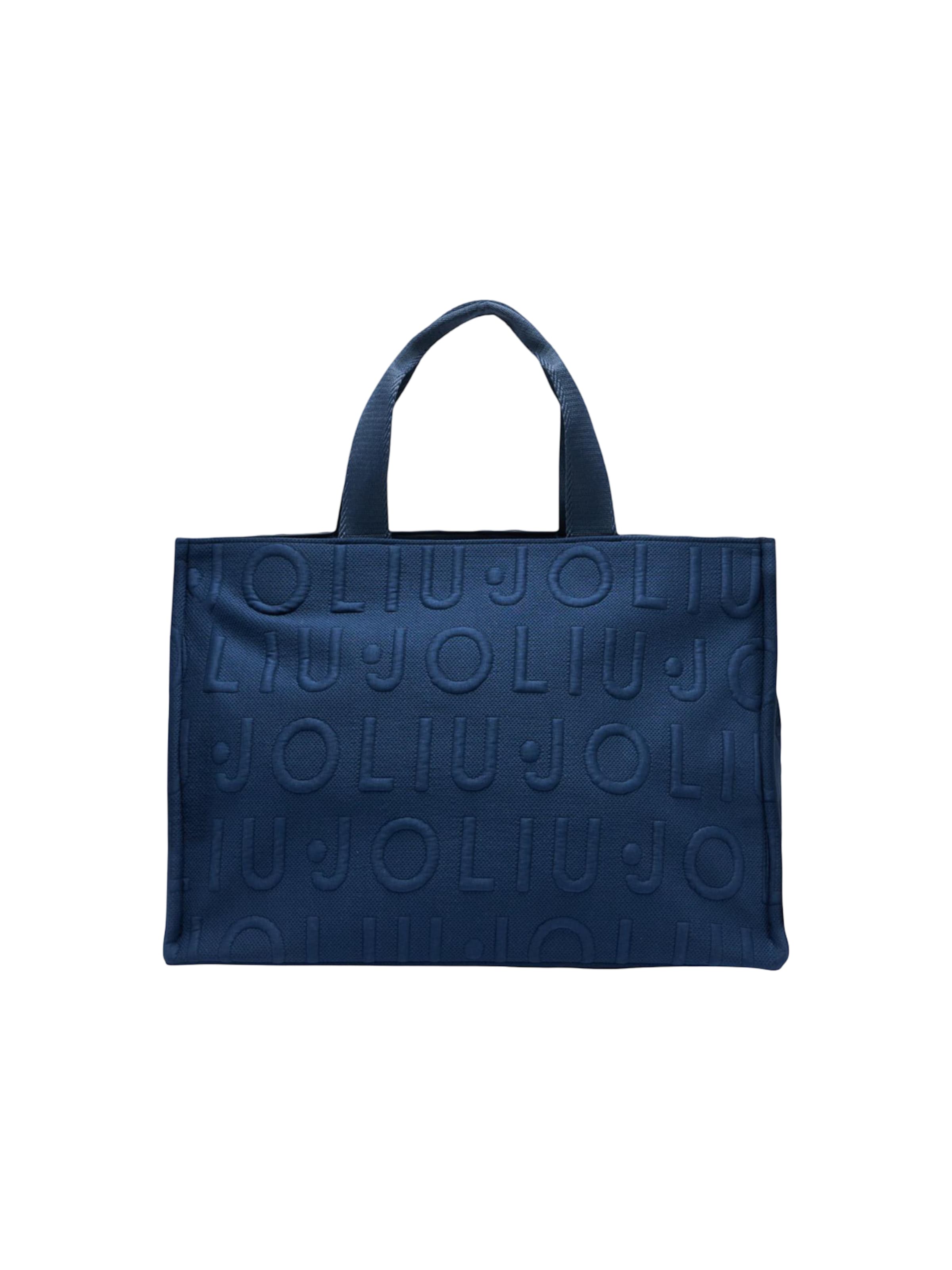 Borsa a spalla 'L TOTE LOGO BUBBLE 2A6026 T0300' di Liu Jo in blu: frontale