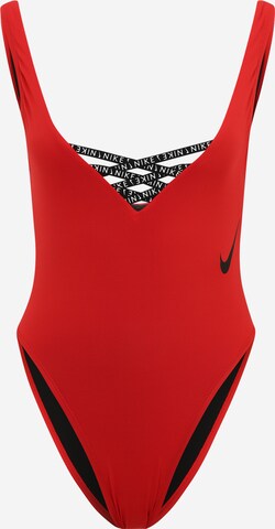 raudona Nike Swim Maudymosi kostiumėlis: priekis