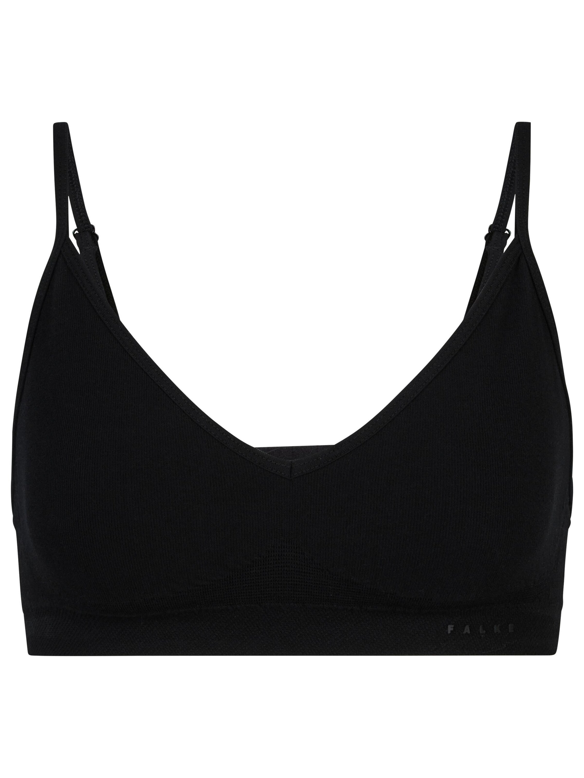 FALKE Bustier BH 'Seamless'‌‌‌ in Schwarz