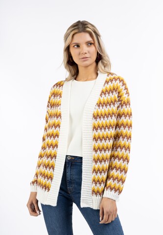 usha FESTIVAL Knit Cardigan in Yellow: front