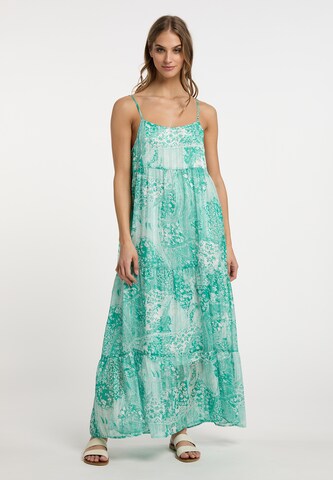 IZIA - Vestido de verano en verde: frente
