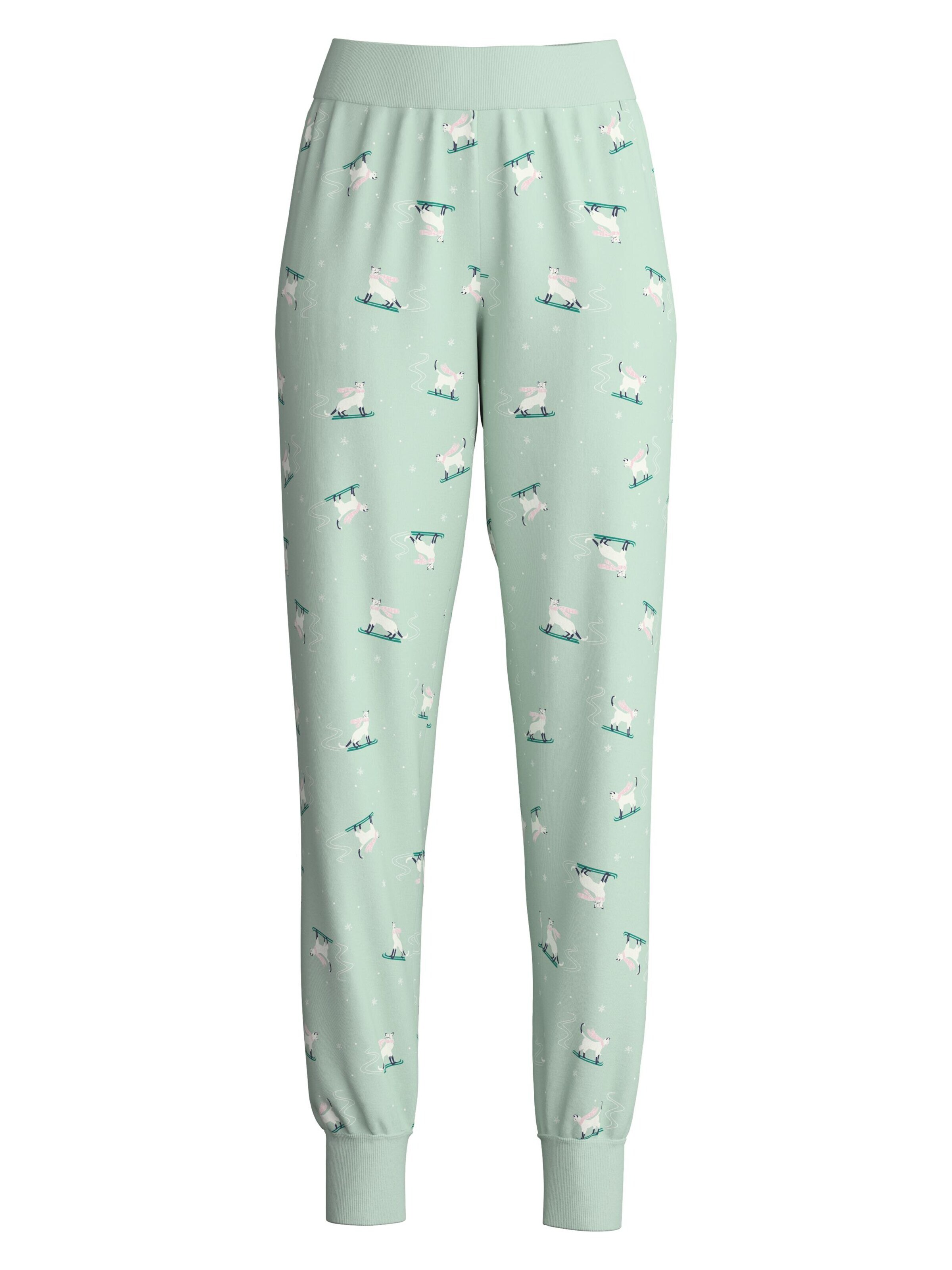 Pantaloncini da pigiama 'Favourites Cats' di CALIDA in verde: frontale