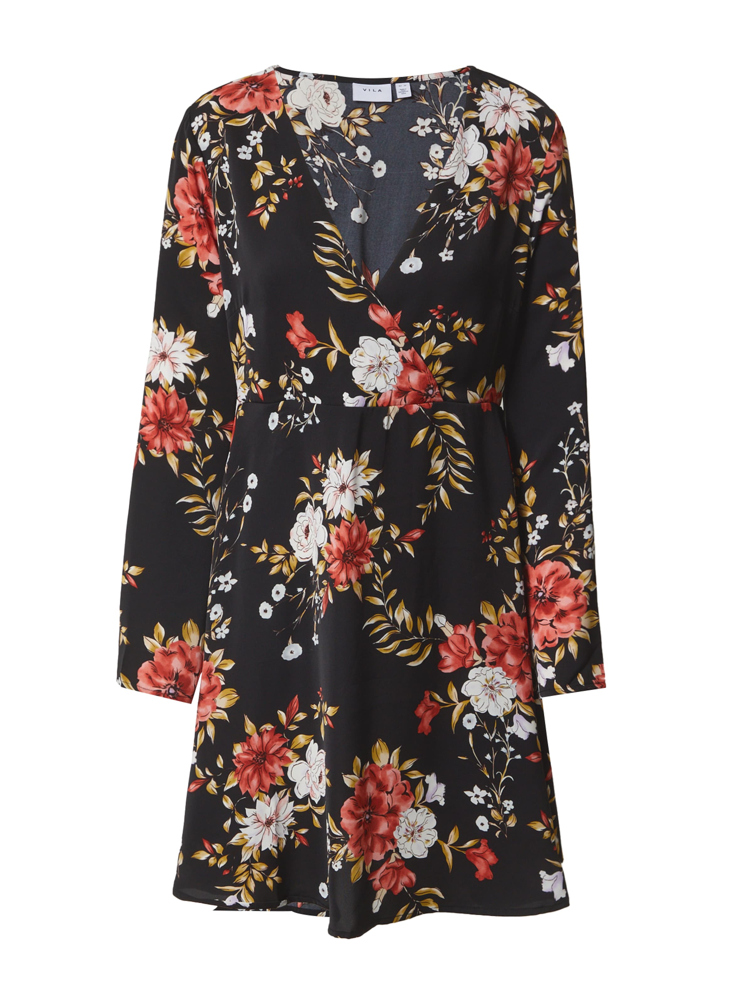 VILA Jurk 'BLUME' in Zwart: voorkant